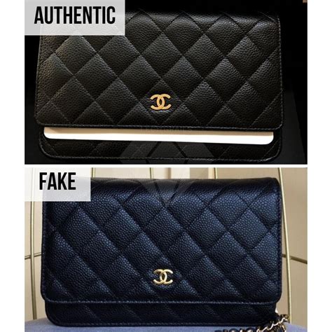 chanel wallet on chain fake vs real|authentic chanel wallet on chain.